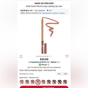 🎁Makeup Forever Artist Color Pencil - Completely Sepia